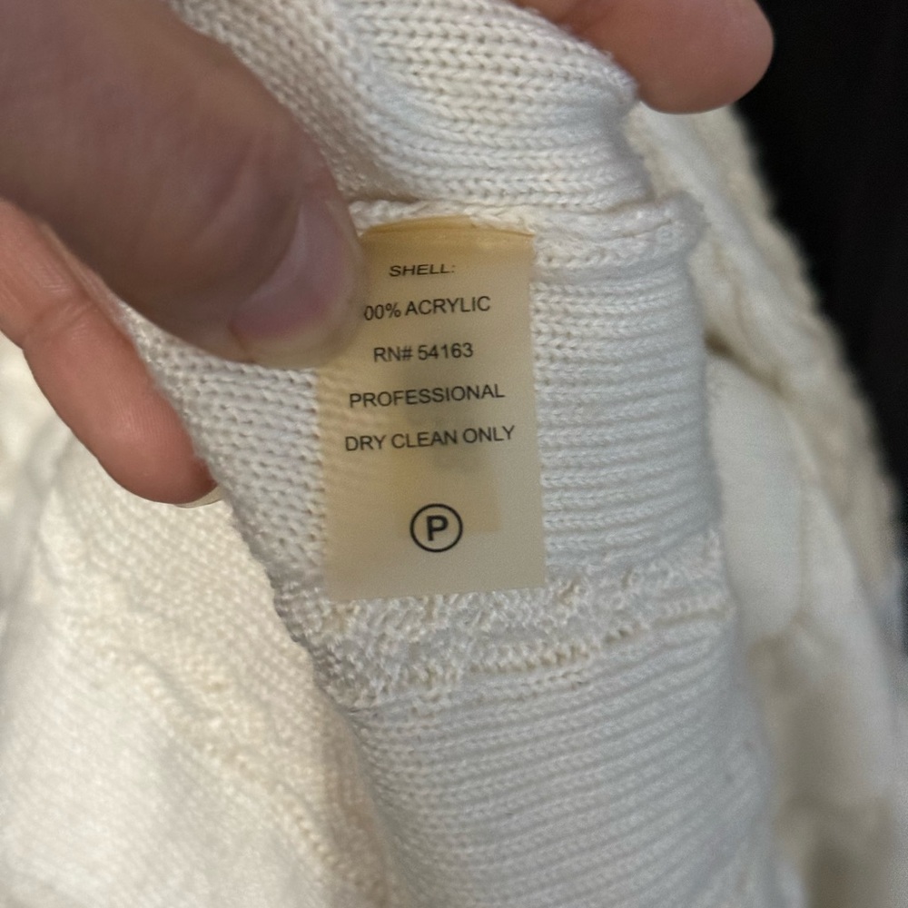 Calvin Klein Ivory Knit Sweater Dress - Picture 4 of 6